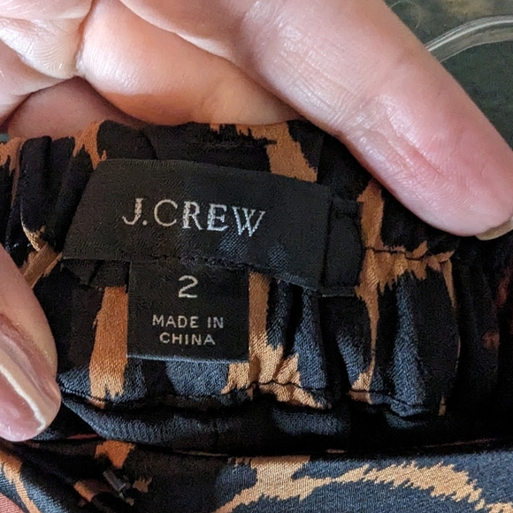 J Crew leopard print trousers size 2 - Picture 4 of 7